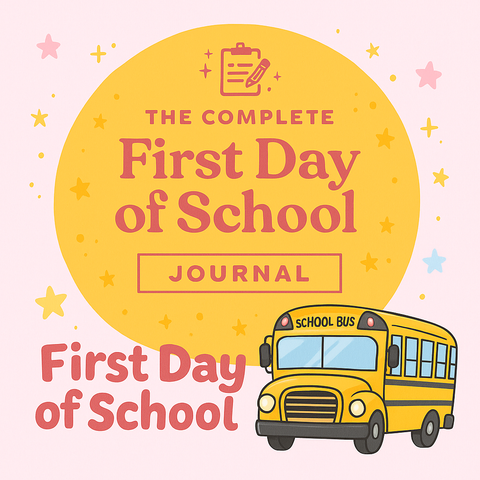 First Day of School Journal for Kids | Printable PDF | Back to School Memory Book | Guided Prompts & Drawing Pages | Instant Download