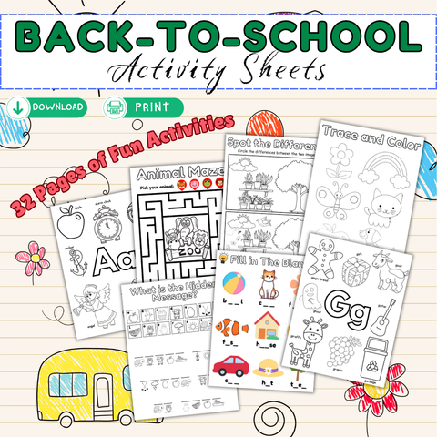Printable Activity Pages for Kids Ages 4–7 – Fun & Educational PDF Workbook