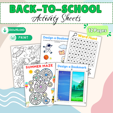 Printable Activity Pages for Kids Ages 8–12 – Fun & Educational PDF Workbook