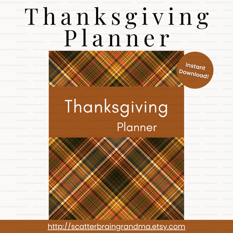 Printable Thanksgiving Planner | Fall Holiday Organizer | Meal Prep, Budget, Guest List & Gratitude Journal | 30+ Pages | Instant Download