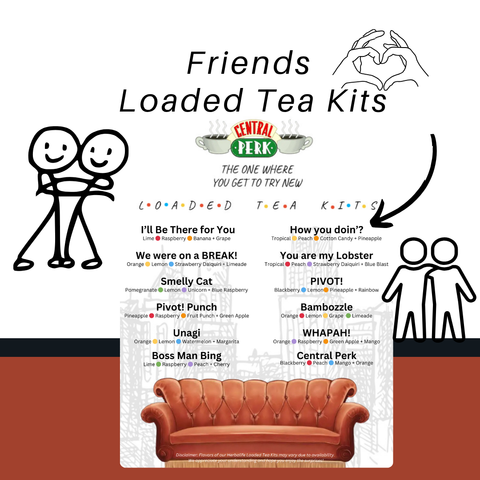 Friends-Themed Tea Kit – 12 Energy Drink Blends