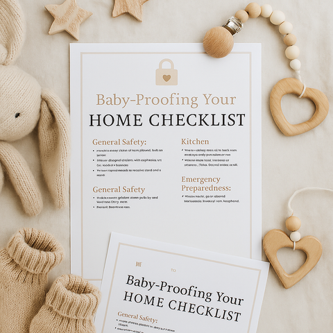 Baby-Proofing Your Home Checklist | Printable Safety Guide for New Parents | Digital Download Baby Safety PDF | Nursery Prep Tool