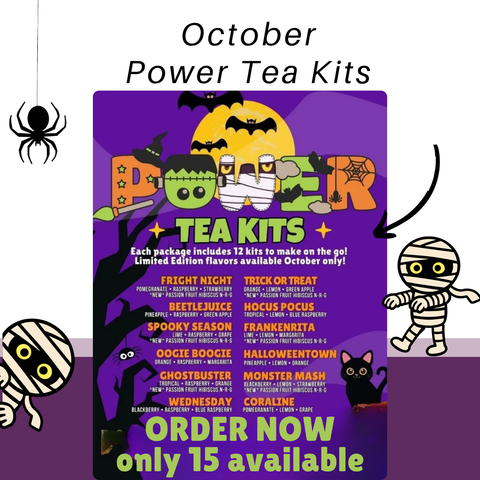 Halloween Power Tea Kits – Limited Edition Flavors (October Only)