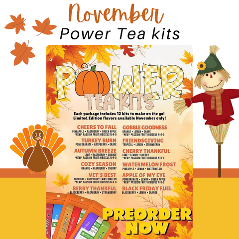 POWER Tea Kits – Limited Edition November Variety Pack (12 Kits Included)