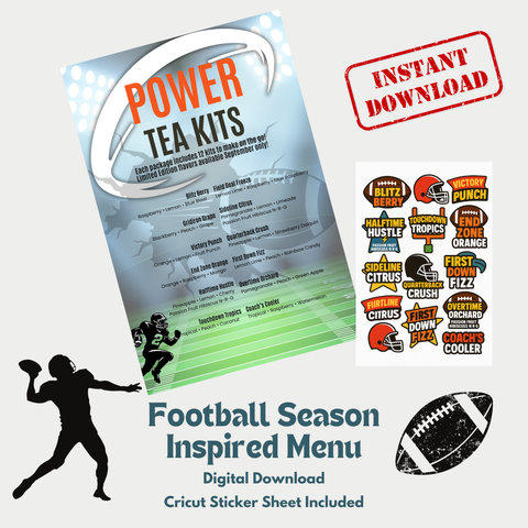 Consultant Tea Menu & Stickers | September Power Tea Kits | 12 Limited Edition Loaded Tea Flavors | Printable Distributor Tools