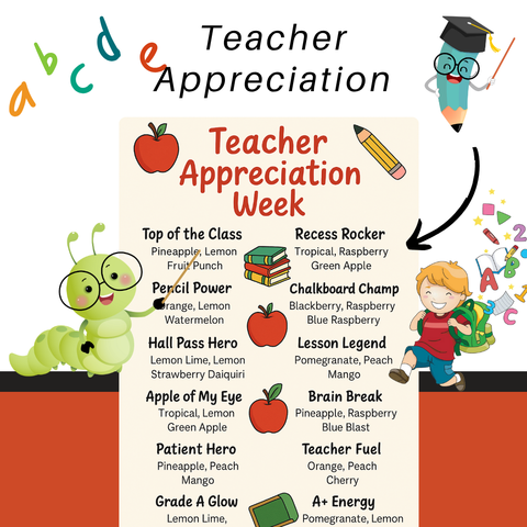 Celebrate Teacher Tea Kit – 12 School-Themed Energizing Tea Blends