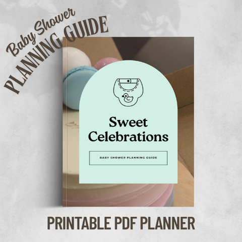 Sweet Celebrations Baby Shower Planning Guide – 50+ Pages | Printable PDF Planner | Games, Budget, Checklists & More