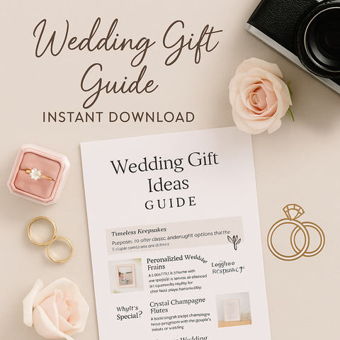 Wedding Gift Guide Printable | Curated Gift Ideas for Couples | Instant Download PDF for Guests & Planners